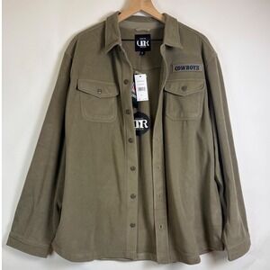 NWT-‎ Darius Rucker Dallas Cowboys NFL Fleece Snap Button Shirt Jacket XL